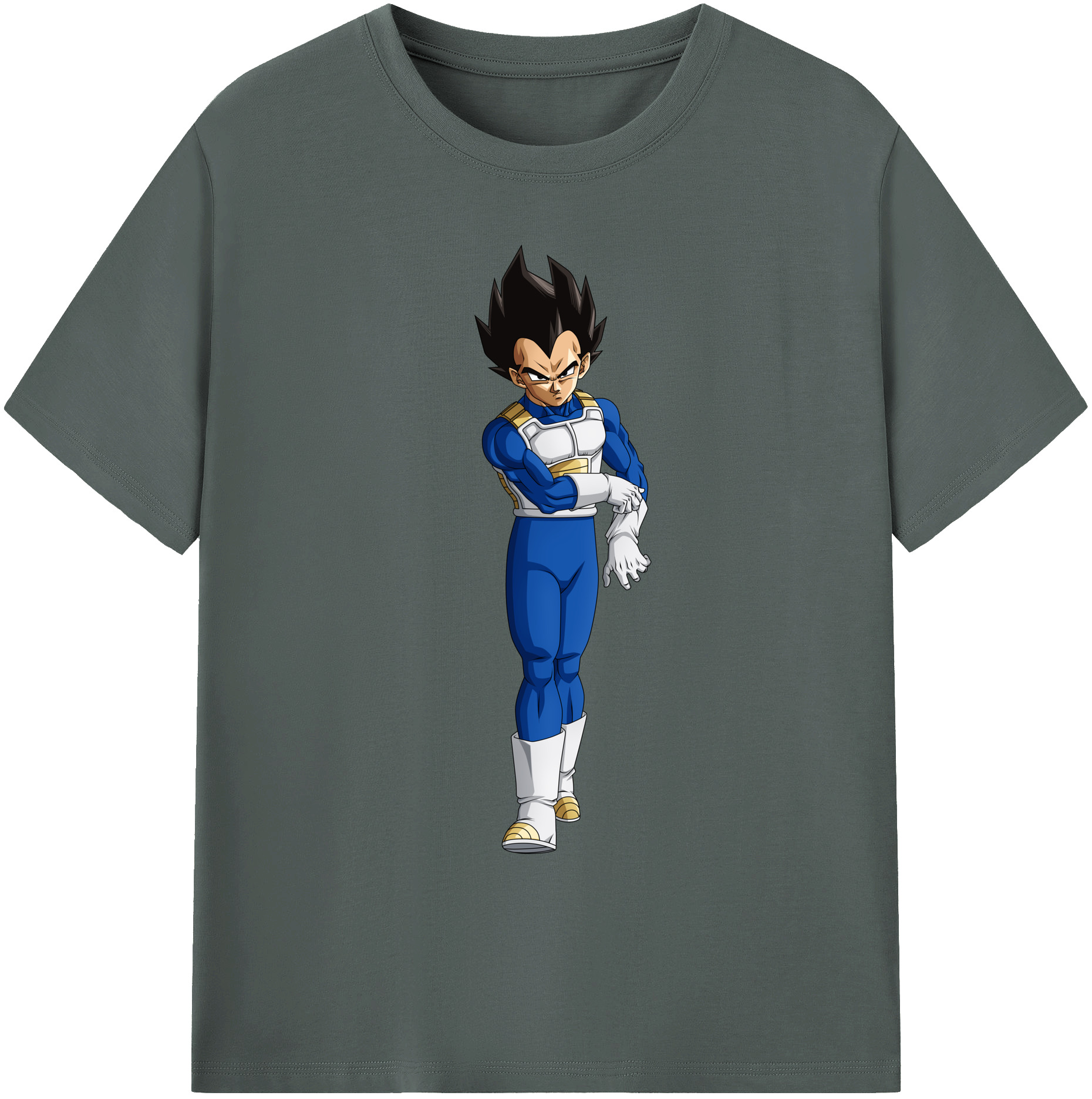 （画像用） ドラゴンボール ベジータ四世（Bejīta Yonsei）DRAGON BALL Vegeta IV 綿100％ メンズ半袖Tシャツ｜肌触りやわらか＆通気性